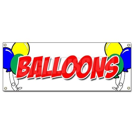 Signmission BALLOONS BANNER SIGN helium party birthday foil latex animals clown air B-Balloons